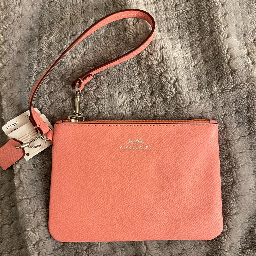 Pink Coach Wristlet